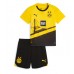 Borussia Dortmund Barnkläder Hemma matchtröja till baby 2023-24 Kortärmad (+ Korta byxor) Billigt
